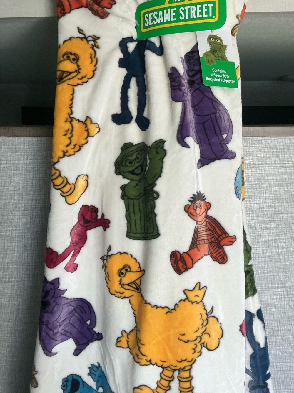Sesame Street Colorful Character 60” x 70” Soft and Cozy Throw Blanket